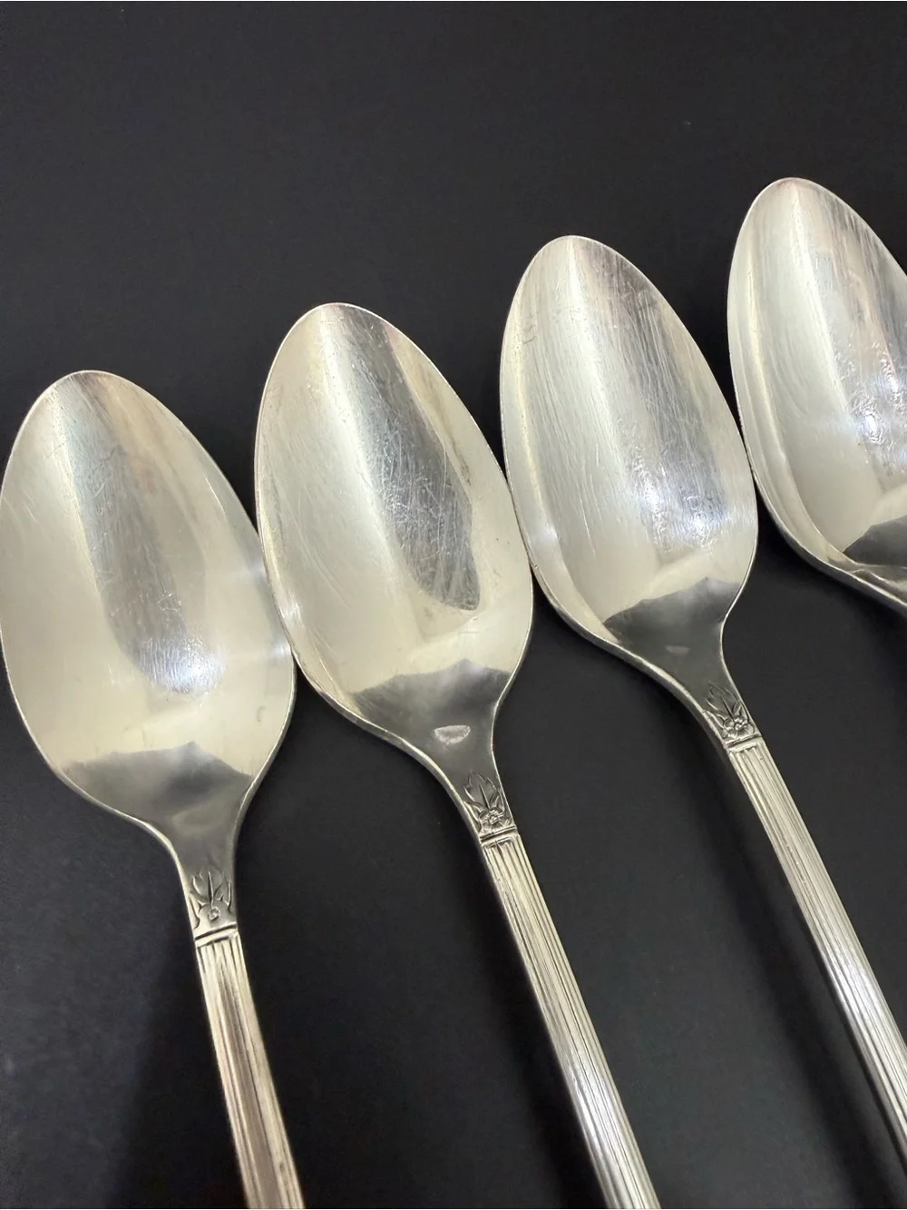 Vintage ONEIDA Simeon & George Rogers Co. Silver Rose Silver-plate Ice Tea Spoon